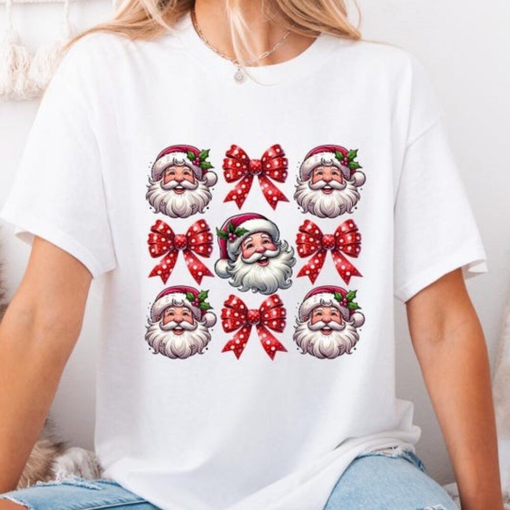 Christmas Cotton Tee, Holiday Xmas Shirt, Festive Unisex T-shirt